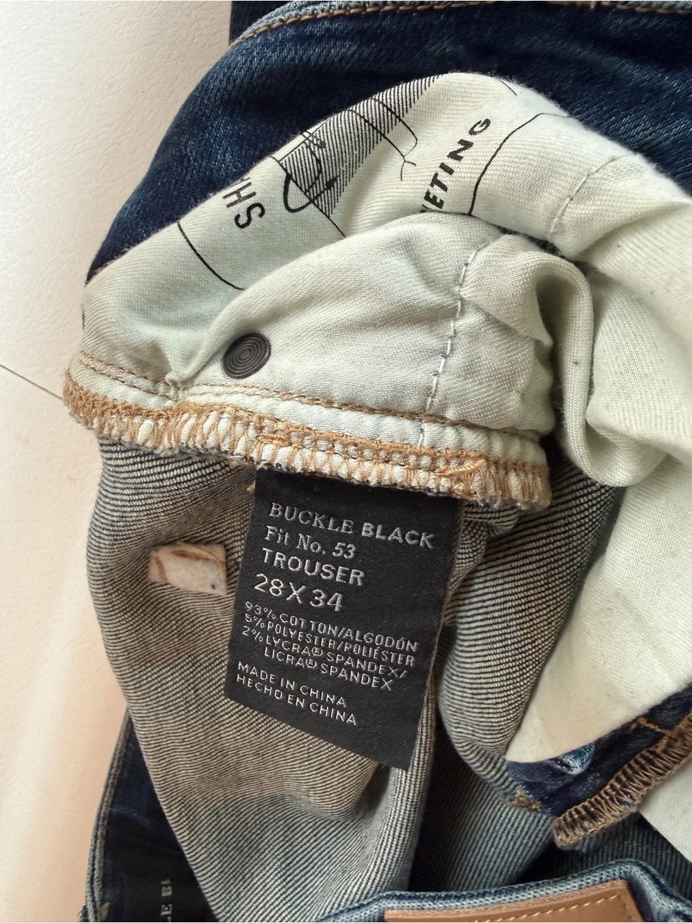 Buckle Black Women’s Fit No. 53 Trouser Jeans 28x34 Shaping and Smoothing